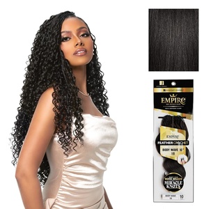 image:imageSensationnel Empire Feather Crochet BraidsBody Wave10in 1 JETBLACK1B OFFBLACK