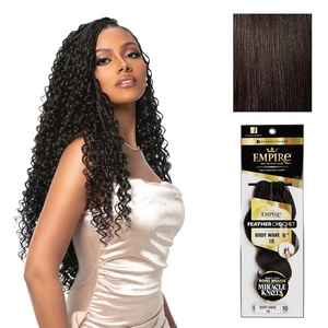 image:imageSensationnel Empire Feather Crochet BraidsBody Wave10in 1 JETBLACK2 DARKBROWN
