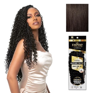 image:imageSensationnel Empire Feather Crochet BraidsJerry Curl10in 1 JETBLACK2 DARKBROWN