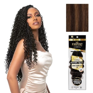 image:imageSensationnel Empire Feather Crochet BraidsLoose Crimp10in 1 JETBLACKS430
