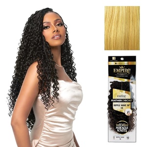 image:imageSensationnel Empire Feather Crochet BraidsRipple Wave10in 1 JETBLACKS27613
