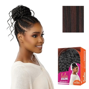 image:imageSensationnel Lulu Bun HairextensionsBoho Unit 11 JETBLACKF1B33