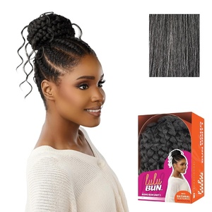 image:imageSensationnel Lulu Bun HairextensionsBoho Unit 11 JETBLACKM44
