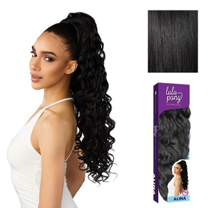 image:imageSensationnel Lulu Pony Ponytail DrawstringAlina 1 JETBLACK1 JETBLACK