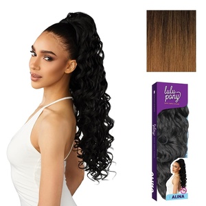 image:imageSensationnel Lulu Pony Ponytail DrawstringAlina 1 JETBLACKT230