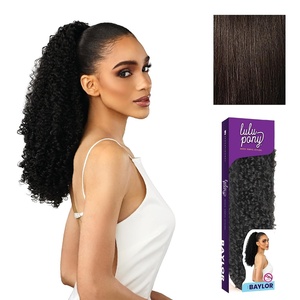 image:imageSensationnel Lulu Pony Ponytail DrawstringBaylor 1 JETBLACK2 DARKBROWN