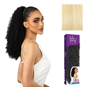 image:imageSensationnel Lulu Pony Ponytail DrawstringBaylor 1 JETBLACK613 BLONDE