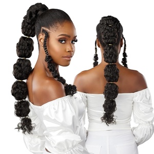 image:imageSensationnel Lulu Pony Wrap Hairextensions71 JETBLACKSM2BG