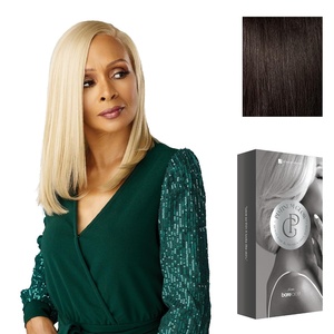 image:imageSensationnel Platinum Glow 13x6 WigEmmeline 1 JETBLACK2 DARKBROWN