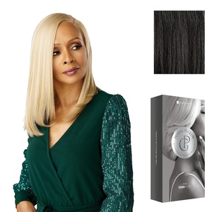 image:imageSensationnel Platinum Glow 13x6 WigEmmeline 1 JETBLACKSHIMMERINGSILVER