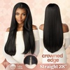 image:imageSensationnel Crowned Edge Widows Peak WigStraight 28 InchCHOCOLATECOPPERCHOCOLATECOPPER