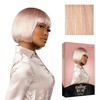 image:imageSensationnel Empire Bob Humanhair WigStraight Cut 10 inchSILVERPINK