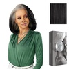 image:imageSensationnel Platinum Glow 13x6 WigCelestine 1 JETBLACKSLATEGRAY