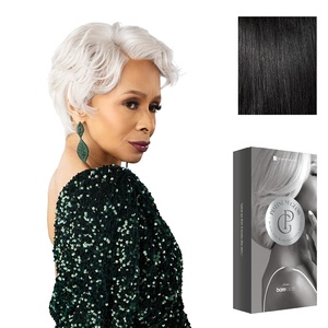 image:imageSensationnel Platinum Glow 13x6 WigDelphine 1 JETBLACK1 JETBLACK