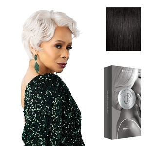 image:imageSensationnel Platinum Glow 13x6 WigDelphine 1 JETBLACK1B OFFBLACK