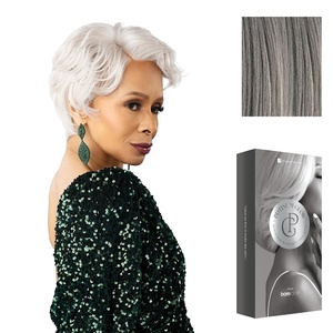 image:imageSensationnel Platinum Glow 13x6 WigDelphine 1 JETBLACKSILVERSTORM