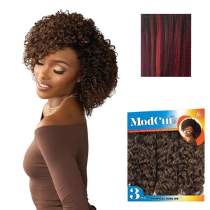 image:imageSensationnel Curls Kinksandco ModCut 3pcTropical Curl 10S 1 JETBLACKBALAYAGEFIERYRED