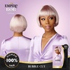 image:imageSensationnel Empire Bob Humanhair WigBubble Cut 1 JETBLACKSMOKYLAVENDER