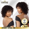 image:imageSensationnel Empire Curly Human HairSpringy Spiral 10S 3PCS1 JETBLACK2 DARKBROWN