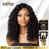 image:imageSensationnel Empire Humanhair Lace ClosureNew Deep 12 Inch1 JETBLACK1B OFFBLACK