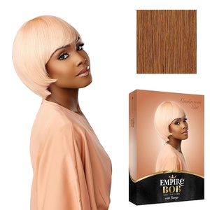 image:imageSensationnel Empire Bob Humanhair WigMushroom Cut 1 JETBLACKGOLDENBLONDE