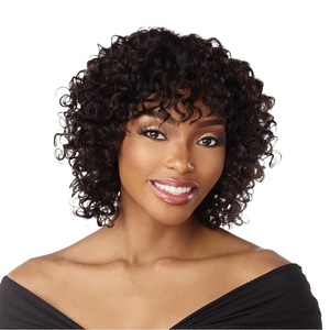 image:imageSensationnel Empire Curly Human HairSpringy Spiral 10S 3PCS1 JETBLACK1B OFFBLACK