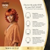 image:imageSensationnel Empire Bob Humanhair WigWavy Cut 12 Inch 1 JETBLACKM44