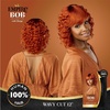 image:imageSensationnel Empire Bob Humanhair WigWavy Cut 12 Inch 1 JETBLACKRICHBURGUNDY