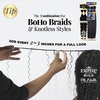 image:imageSensationnel Empire Bulk BraidingWet and Wavy Deep1pk 18in 1 JETBLACK2 DARKBROWN