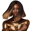 image:imageSensationnel Empire Gold Yaki Weave8 inch 1 JETBLACK2 DARKBROWN