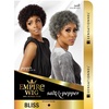 image:imageSensationnel Empire Human Hair WigSalt And Pepper Bliss 1 JETBLACKM44