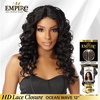image:imageSensationnel Empire Humanhair Lace ClosureOcean Wave 12 Inch1 JETBLACK4 MEDBROWN