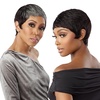 image:imageSensationnel Empire Human Hair WigSalt And Pepper Evie 27 HONEYBLONDERED