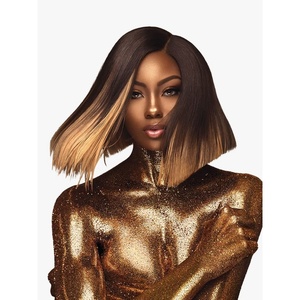 image:imageSensationnel Empire Gold Yaki Weave8 inch 1 JETBLACK2 DARKBROWN